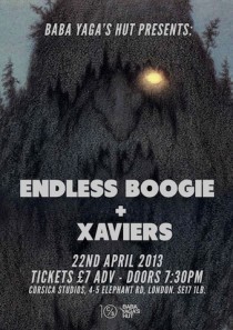 Poster for Endless Boogie live